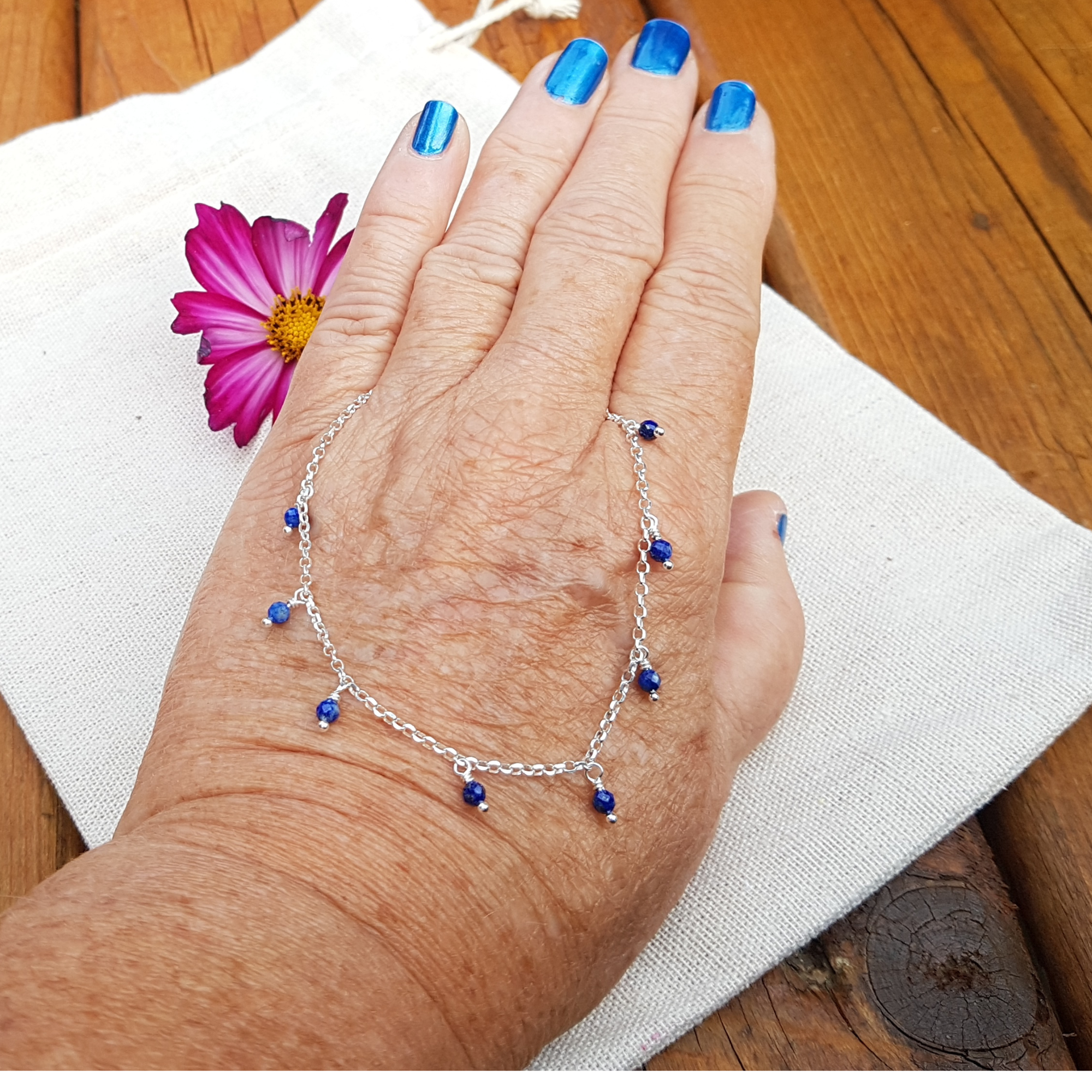 Lapis Lazuli Gemdrop Bracelet