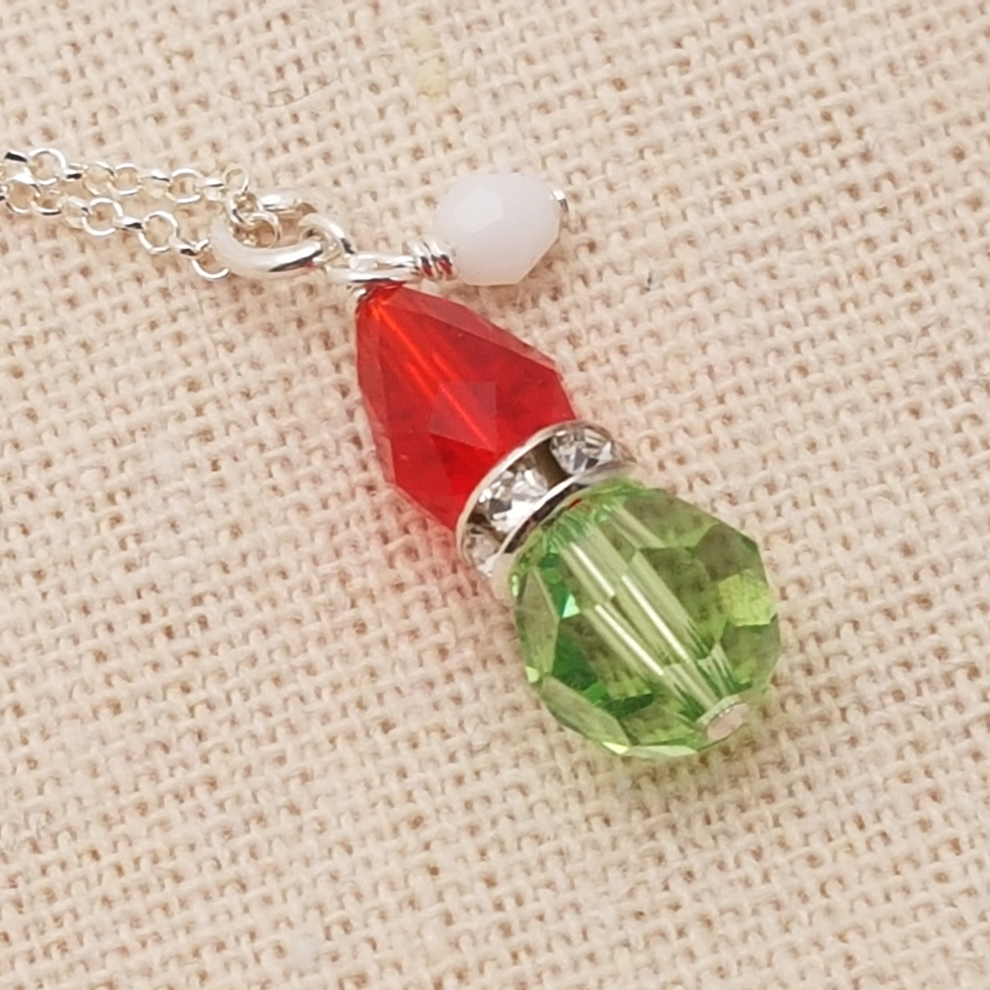 Grinch Holiday Necklace Lorraine Elizabeth Designs
