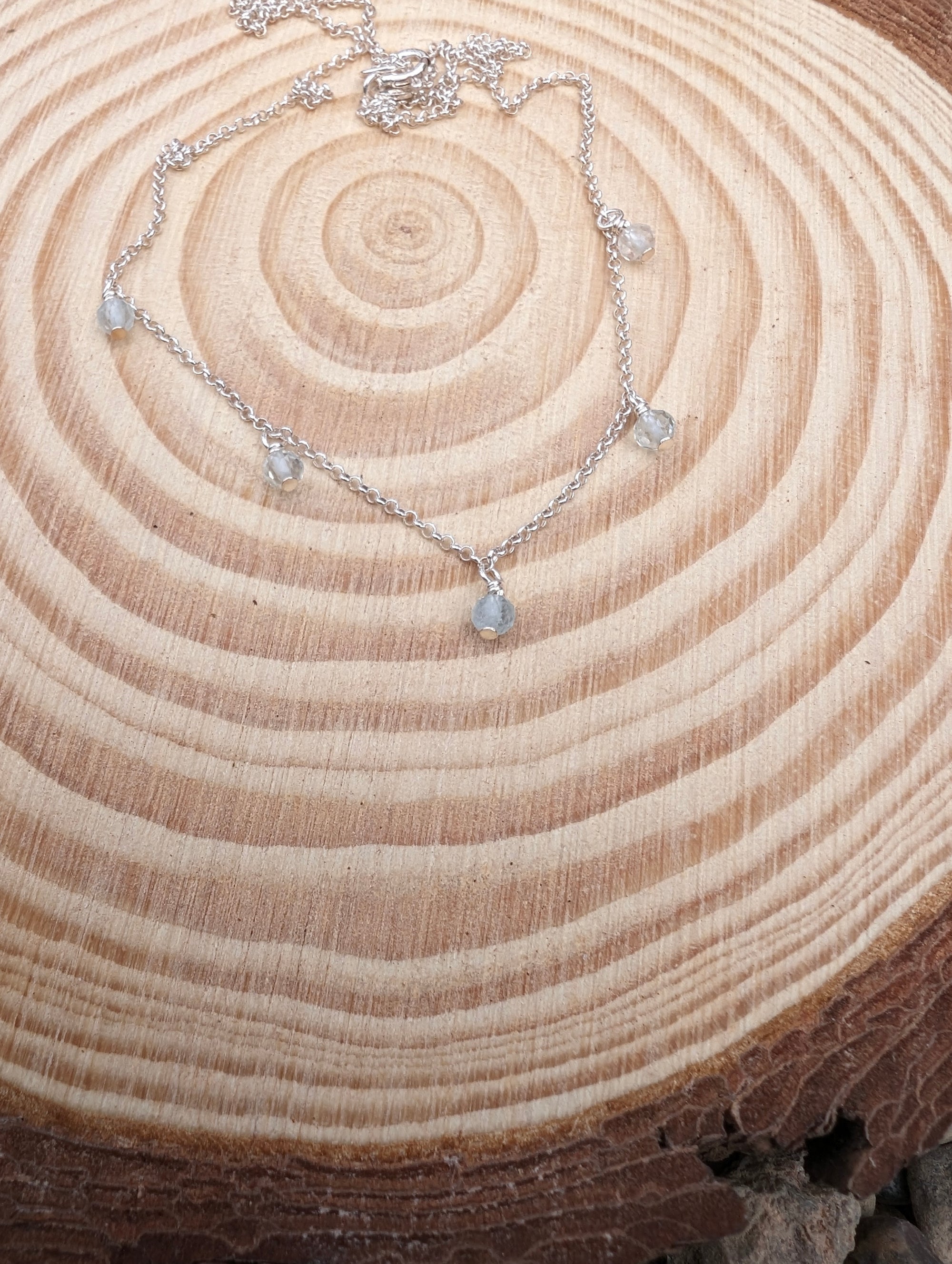Aquamarine Gemdrop Necklace