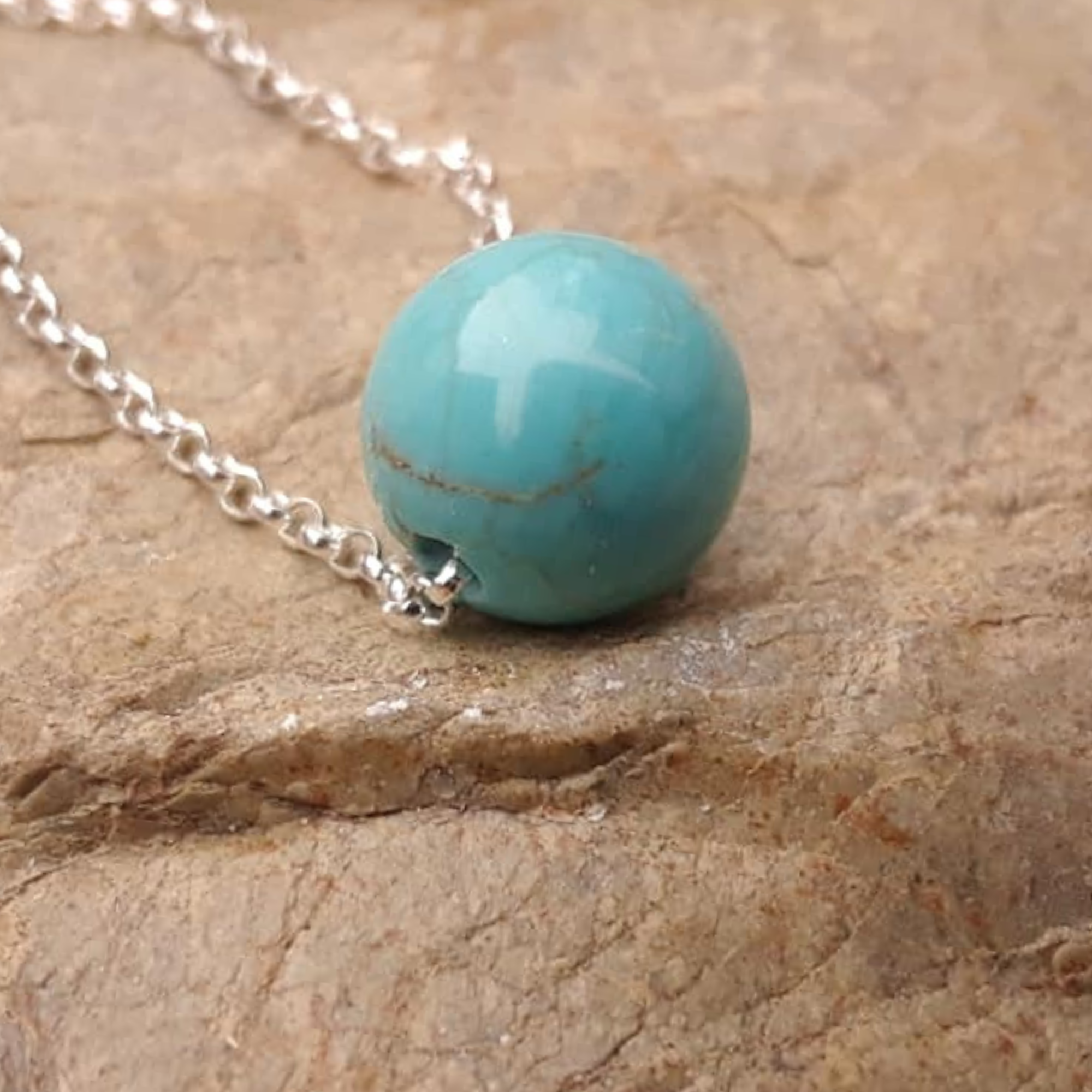 Turquoise Howlite Intention Necklace